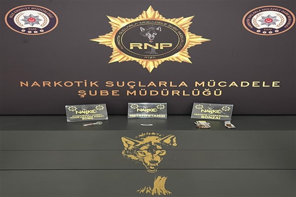 Rize’de uyuşturucu operasyonu